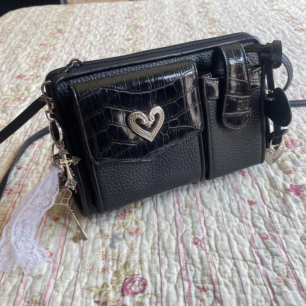 Y2k Black & Gingham Crossbody Bag